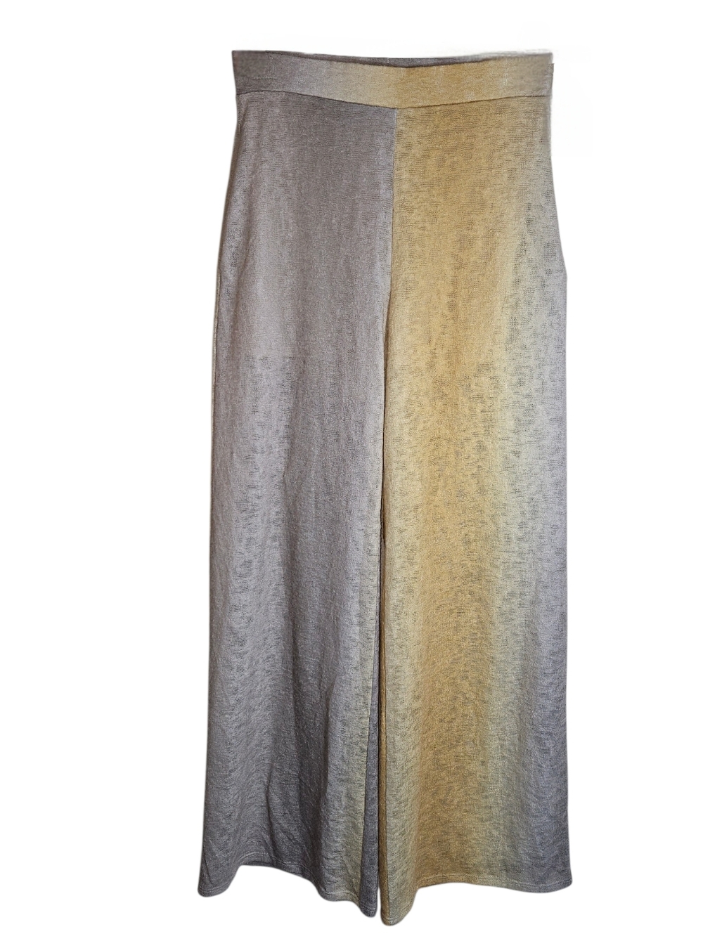 Sage The Label Linen Lavender & Orange Ombre' High Rise Wide-Leg Pants Size S